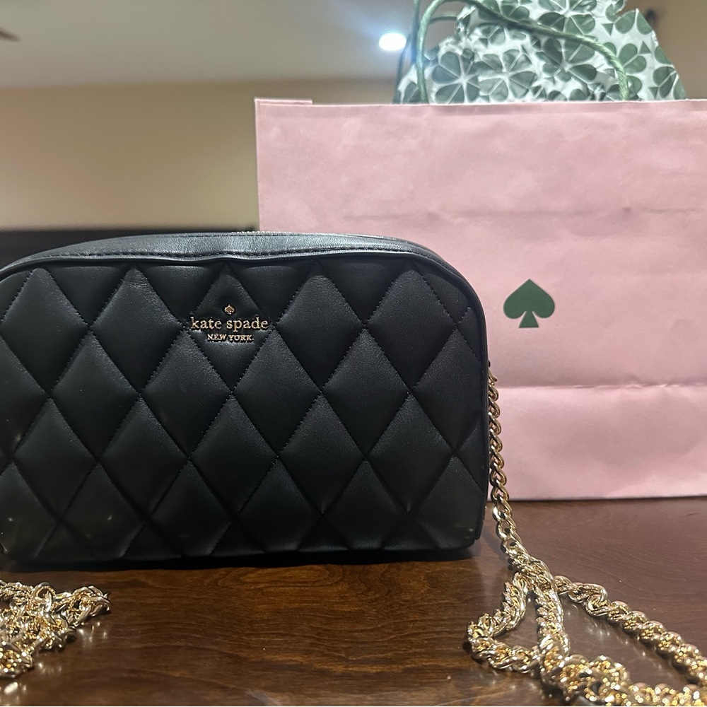 Kate Spade Quilted Black Crossbody Bag